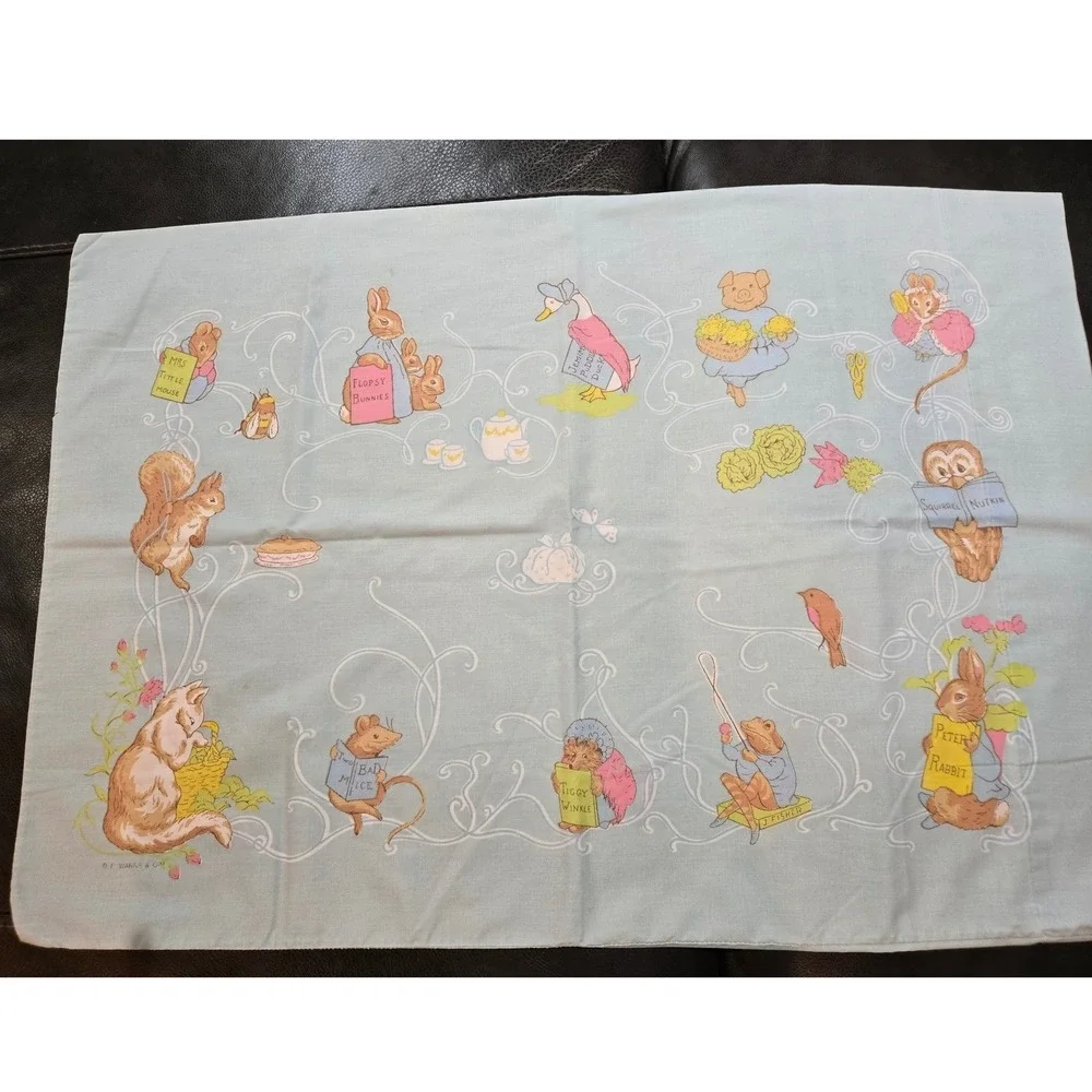 Frederick Warne Beatrix Potter Peter Rabbit Fitted Sheet & Pillowcase‎ Set Good